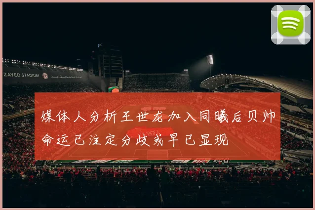 媒体人分析王世龙加入同曦后贝帅命运已注定分歧或早已显现